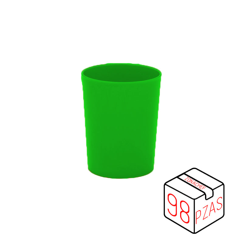 Vaso Kinder de 8 Oz/240 ml Polipropileno Verde Caja c/98 pzas Tcp