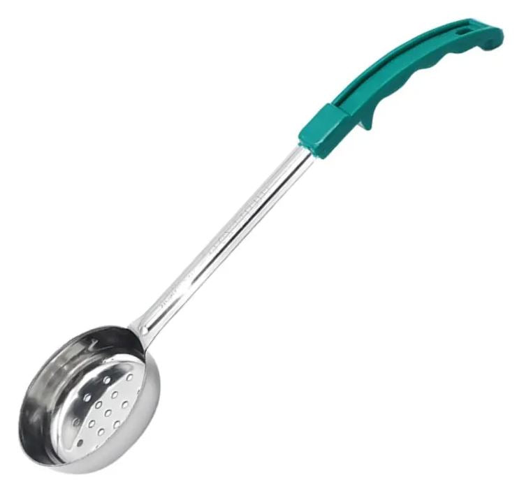 Cuchara para servir ai verde 4oz Perforado CCS