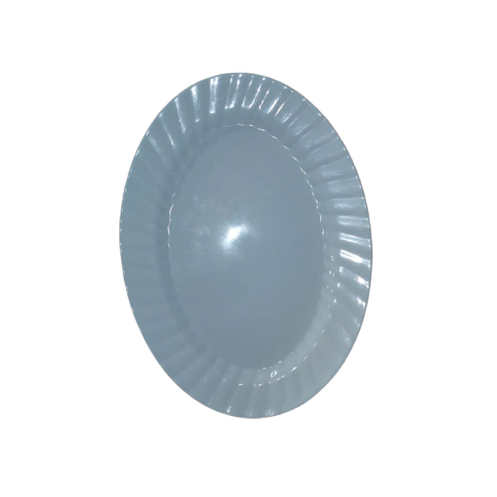 Linea Melamina Blanca Economica Plato Ovalado de 12"