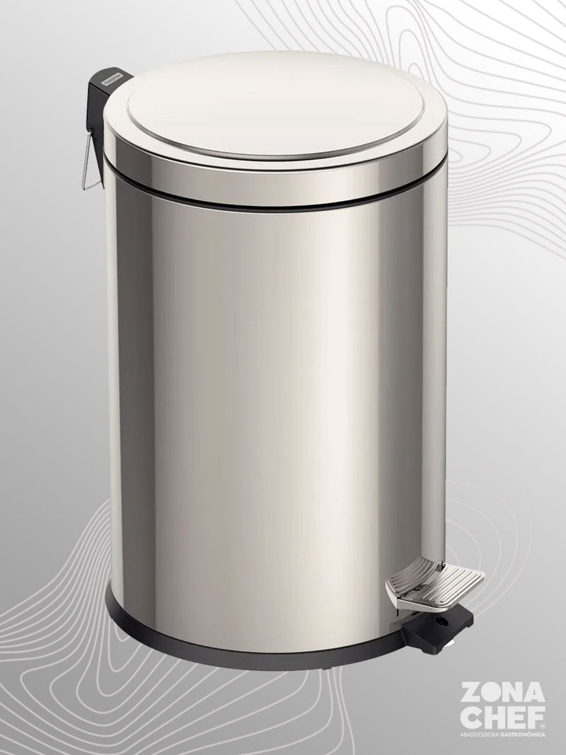 -Botes de Basura Pedal en Acero Inox c/Tapa Slow de diferentes Capacidades-