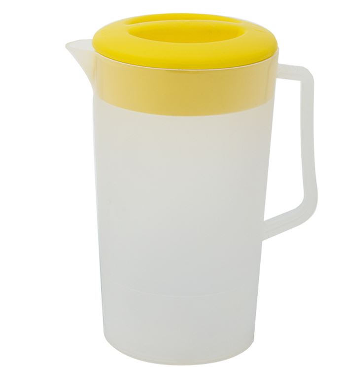 Jarra de 1.9 Lts Clarificada Polipropileno C/ 8 Piezas