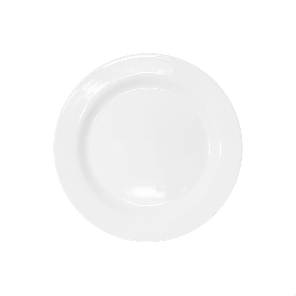 Linea Melamina BLANCA Plato Trinche Redondo de 8"/20 cm