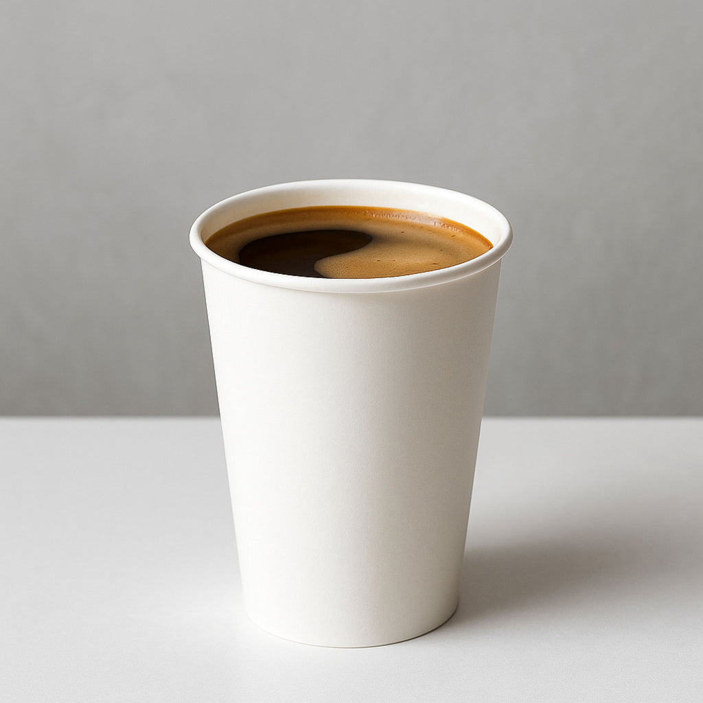 Vaso Biodegradable blanco para bebidas calientes 20 oz c/ 1,000 pzas