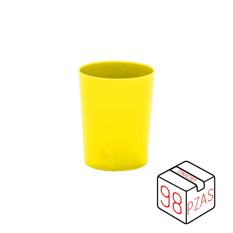 Vaso Kinder de 8 Oz/240 ml Polipropileno Amarillo Caja c/98 pzas Tcp