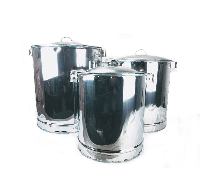 Vaporeras tamalera GTR juego de 3 con tapa acero inox 430 economicas