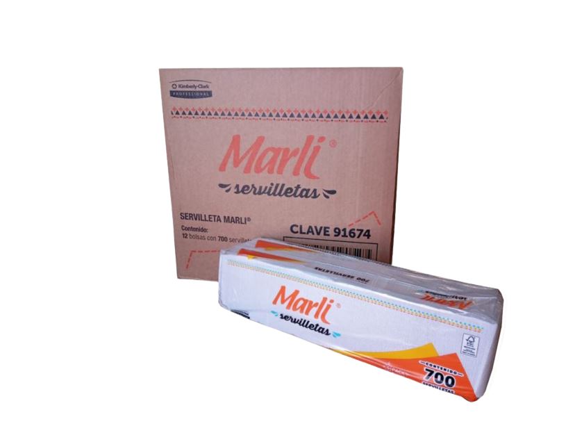 Servilleta Multiusos Marli Caja con 12 paquetes 700 Servilletas