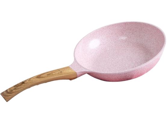 Sarten 28 cm Rosa Coquette mango roble ALPRO