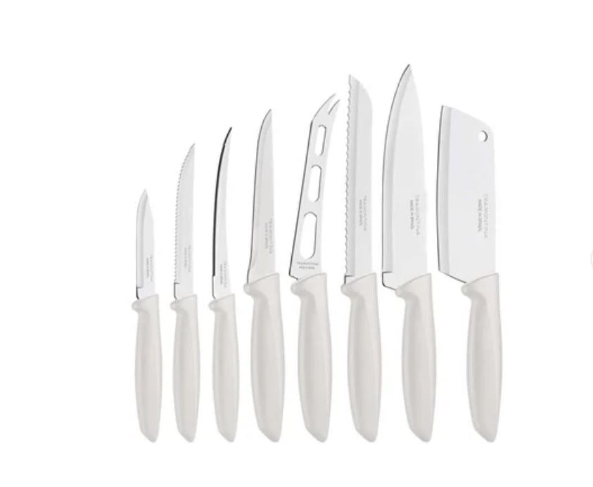 Juego de 8 Piezas Cuchillos Plenus Blanco Tramontina