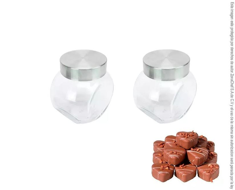 Brocal Pasabache juego de 2 pzas Mini de 200 ml c/u tapa metal VCT