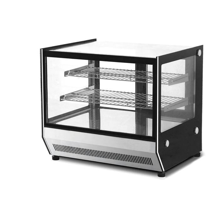 Vitrina Exhibidora Cliente Mostrador de Cristales Rectos 160 Lt