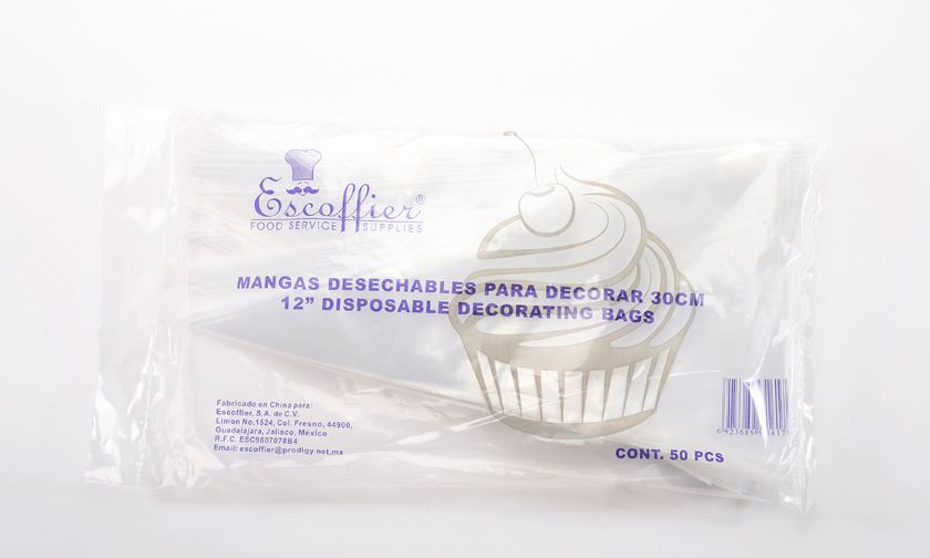 Mangas desechables para decorar 30 cm Esf paquete 50 piezas