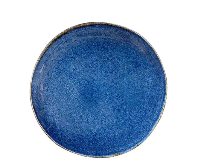 Plato Trinche Chena Sin Relieve Cabo Indigo 23 cm