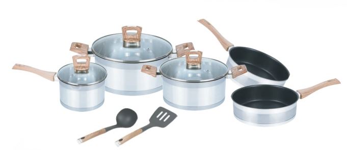 Bateria Luxus Stahl 10 pz ALPRO