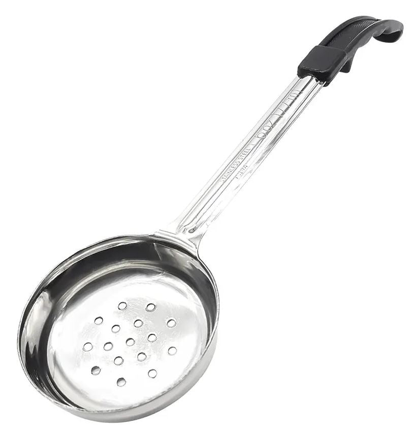 Cuchara para Servir Porciones 6oz Negro Perforado