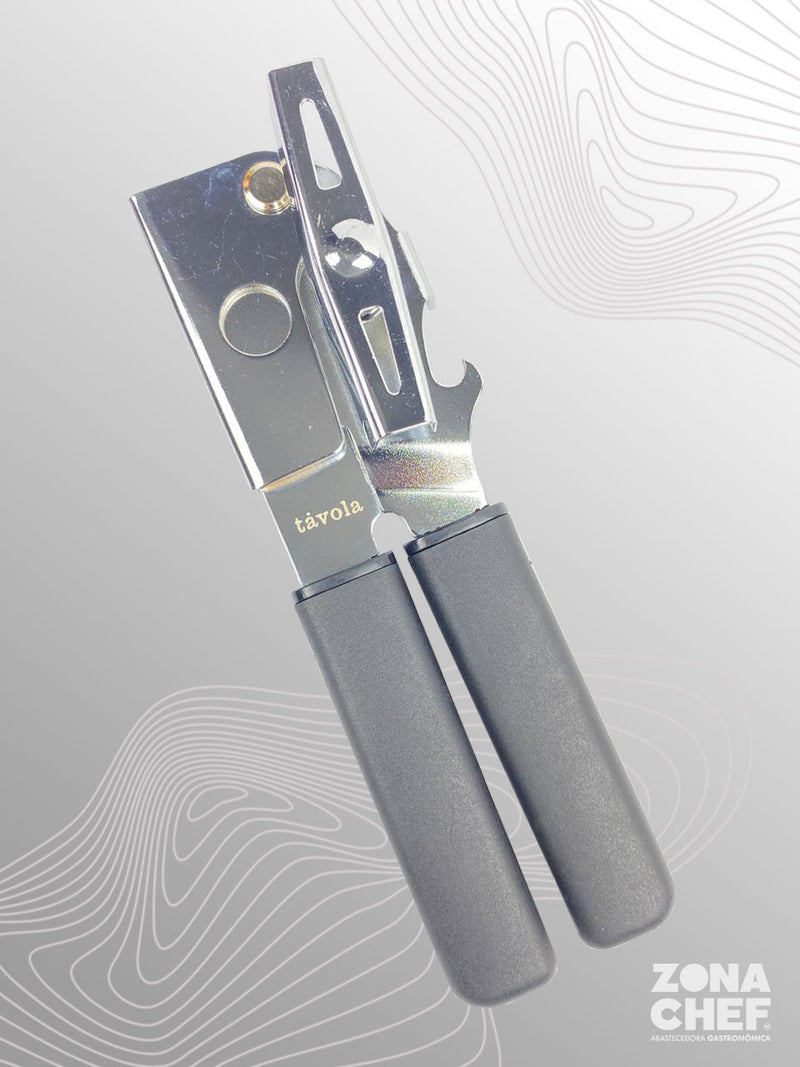 Abrelatas manual con Mango negro Tav