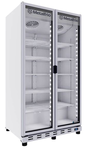 Refrigerador 2 puertas de cristal Metalfrio RB680