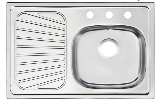 Tarja/Fregadero Tramontina 80x52x13 cm Derecha Empotrar