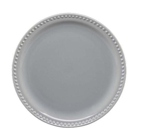 Plato Pastel 19 cm Emboss Mauve Gris Cns Caja 24 piezas