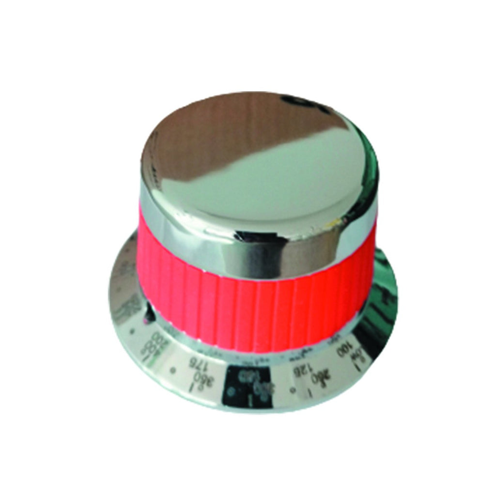 Perilla Cromada con Silicon Rojo Grados KC