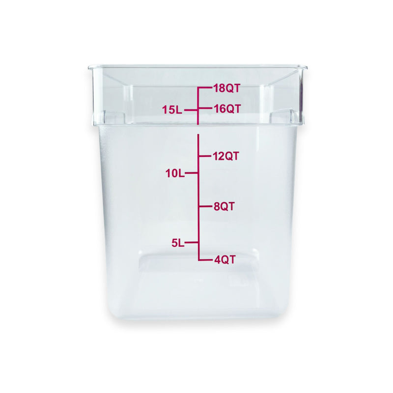 Contenedor de Policarbonato cuadrado 18 QT Tavola