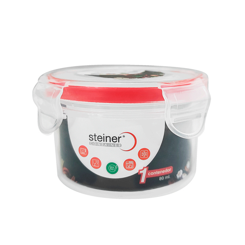 *Contendedor de Plástico 80 ml STR*
