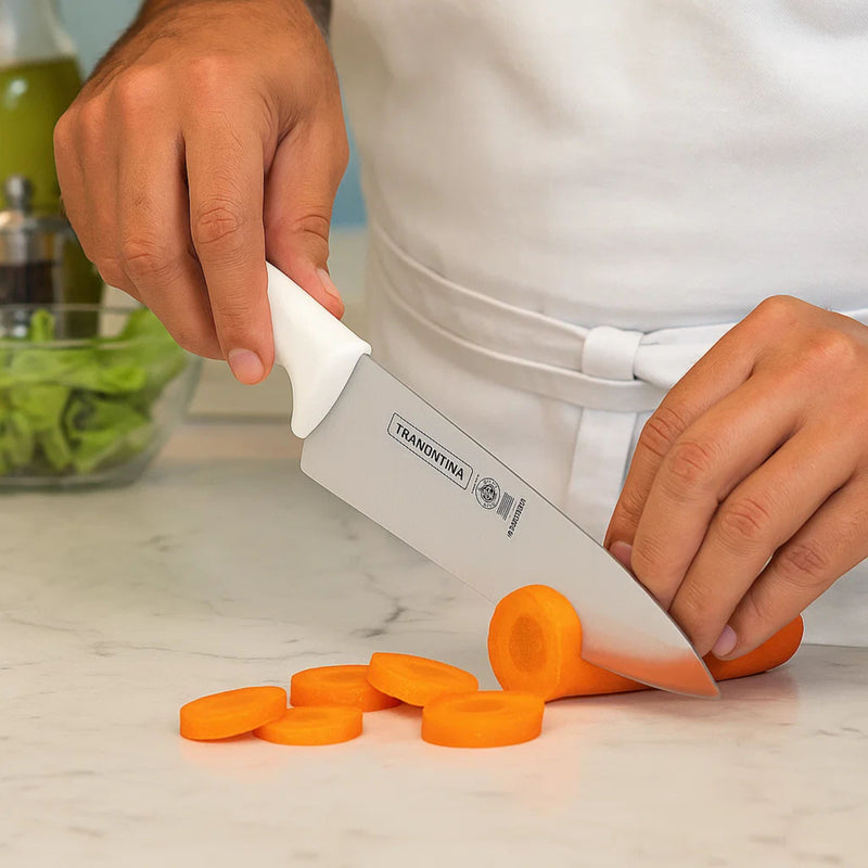 Cuchillo para carnicero 8" Premium blanco Tramontina