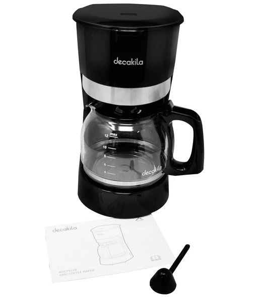 Cafetera de Goteo 12 Tazas (1.5 L) 900 W Negro Decakila KUCF012B
