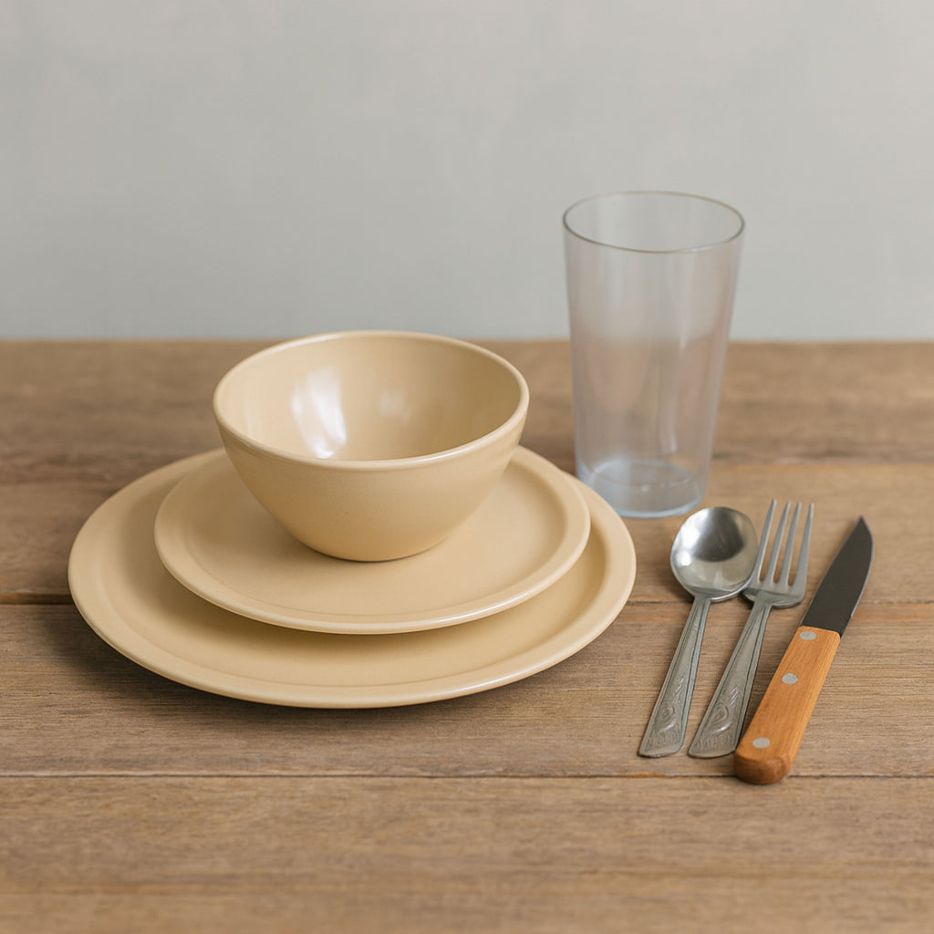 Set de Melamina para 24 Personas