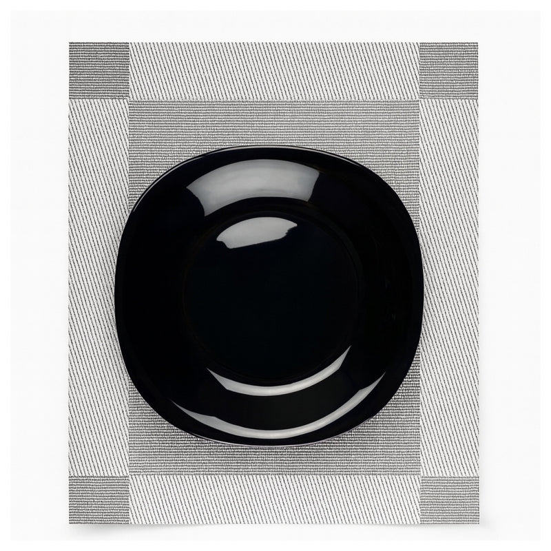 Plato Trinche Venecia Opal Negro - 28 cm