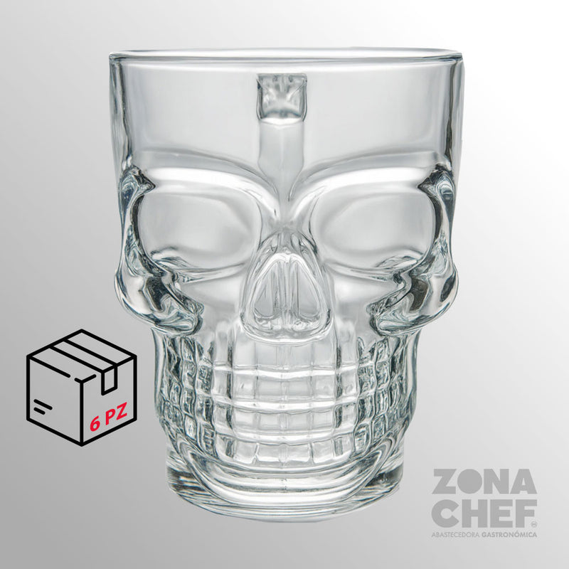 Tarro Bones Calavera 500 ml Caja con 6 piezas