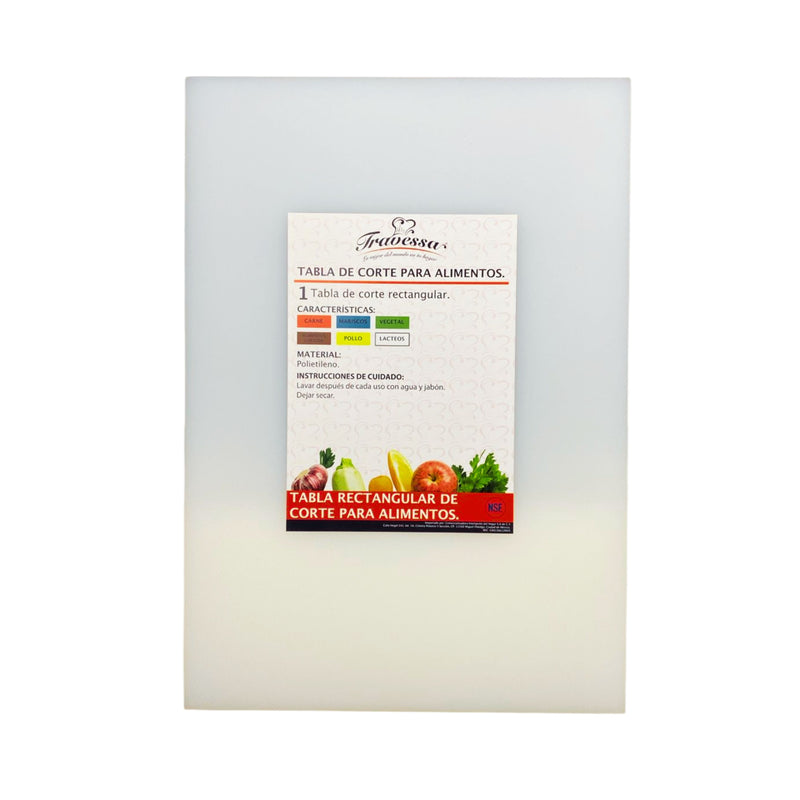 Tabla de Corte 50351.2 cm Baja Densidad Blanca TRAVESA