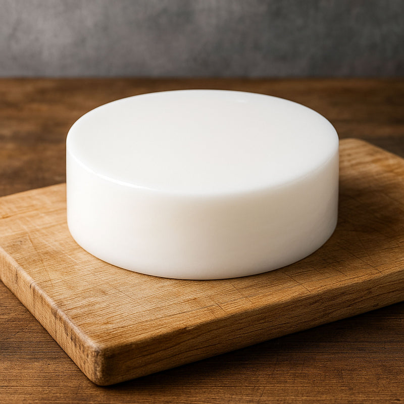 Tabla para Picar Redonda de Taquero 4010 cm Blanca TRAVESA