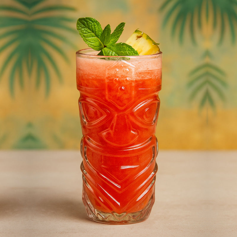 Vaso Tiky Cocktail Calavera 410 ml Caja con 6 piezas