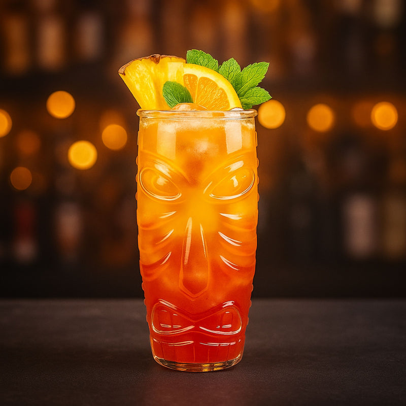 Vaso Tiki Cocktail Calavera 618 ml Caja con 6 piezas