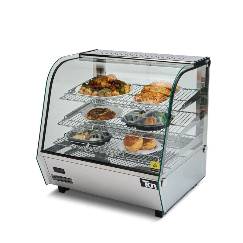 Vitrina Expositora Caliente sobre mostrador 120 Lt