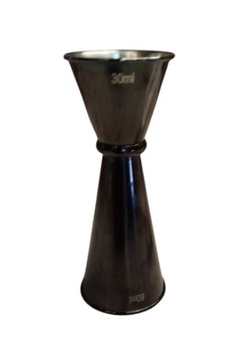 Jigger Tipo Japones de 30/60 ml Negro CCS