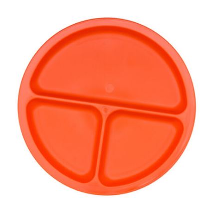 Plato con División Redondo Polipropileno Caja con 54 piezas TCP