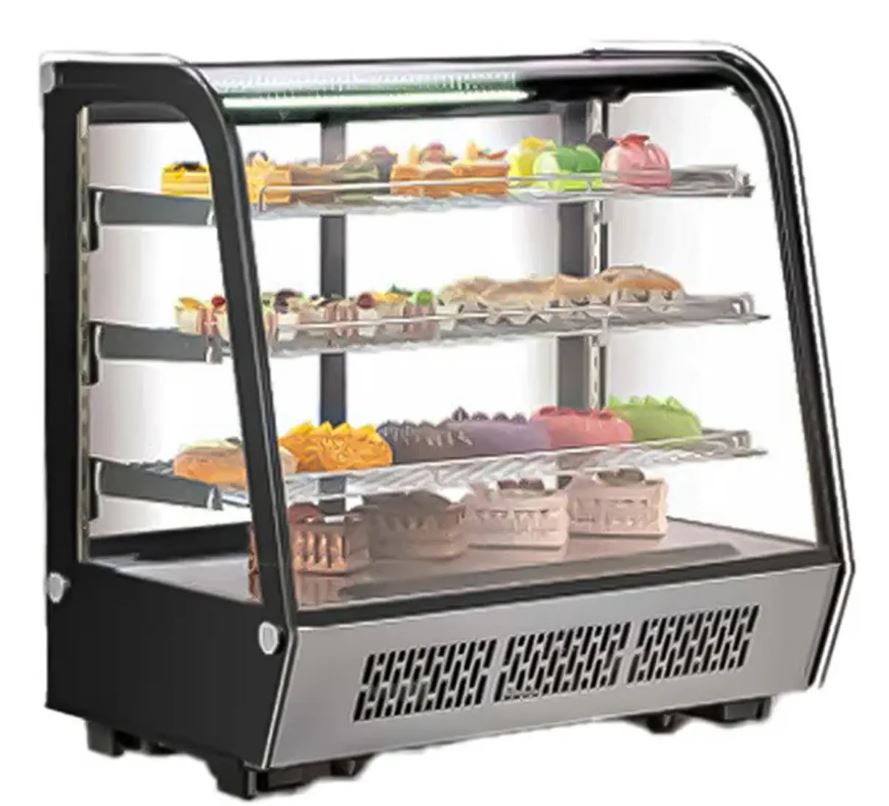 Vitrina refrigerada cristal curvo con 4 niveles de exhibición 120 cm Migsa CW-235R