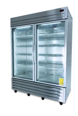 Enfriador Vertical 2 puertas de cristal Gelum GP-EV-2PV-49