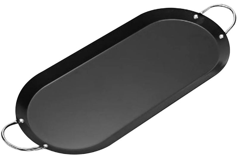 Comal Ovalado Antiadhrente Acero carbon 44 cm Trv