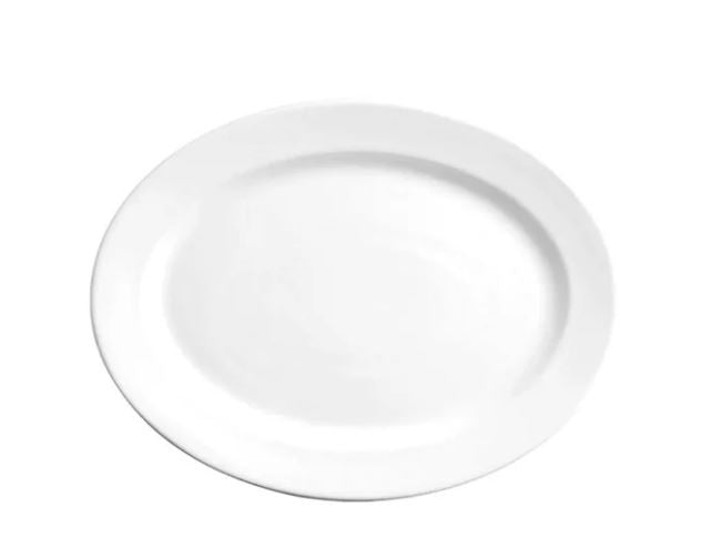 Loza Anfora Blanco Plato de 38 cm Polar