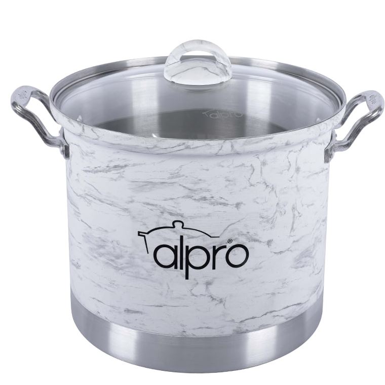 Vaporera aluminio 18 lt Fortress Marmol Blanco ALPRO