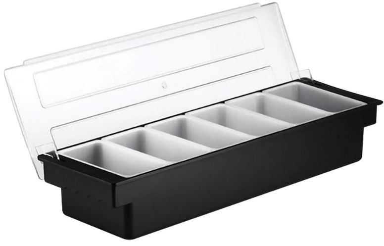 Caja para condimentos de Plastico 6 compartimentos Trv