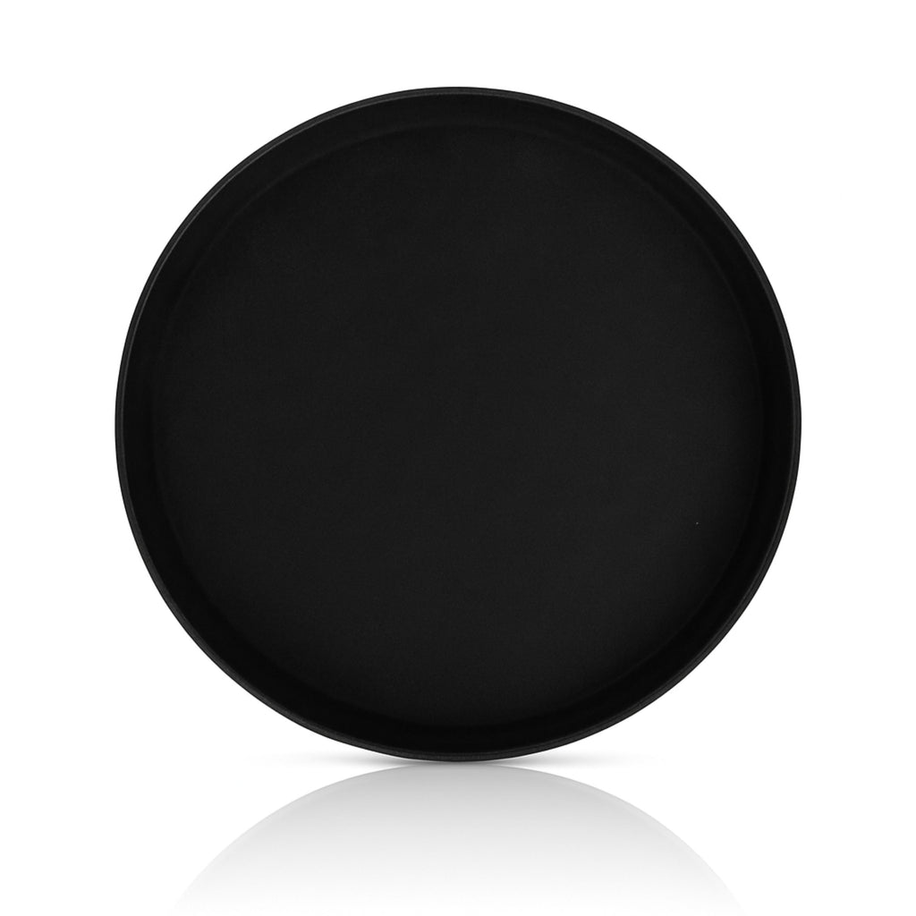 Charola Redonda antiderrapante 14 " Negra