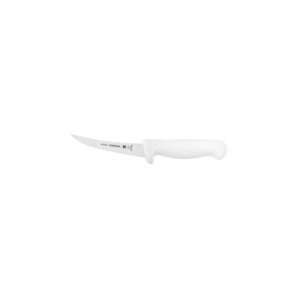 Cuchillo para deshuesar curvo 5" Profesional blanco Tramontina