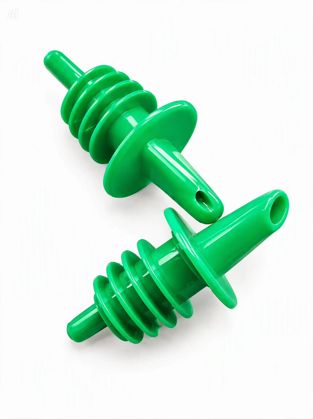 Dosificador para Botella de plástico color verde 12 piezas
