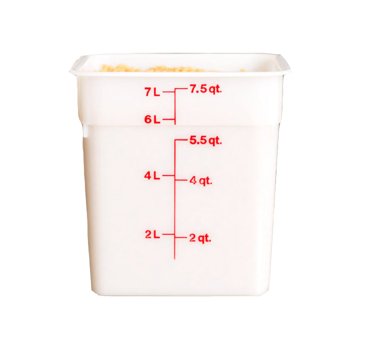 Contenedor Cuadrado en Polipropileno de 8 QT BWTH
