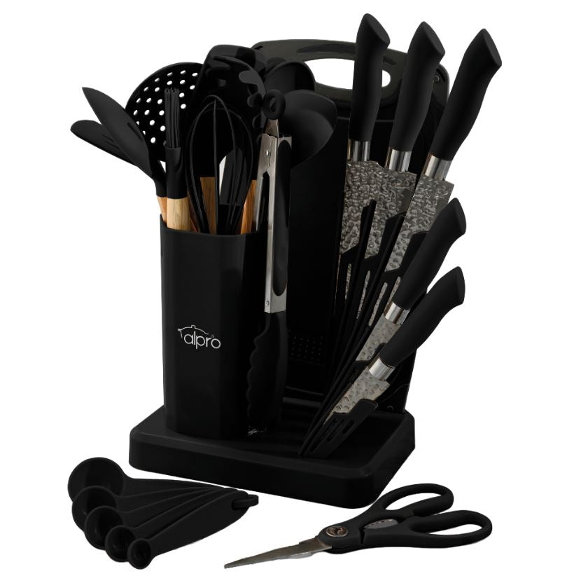 Utensilios de silicón con cuchillos Black Apr