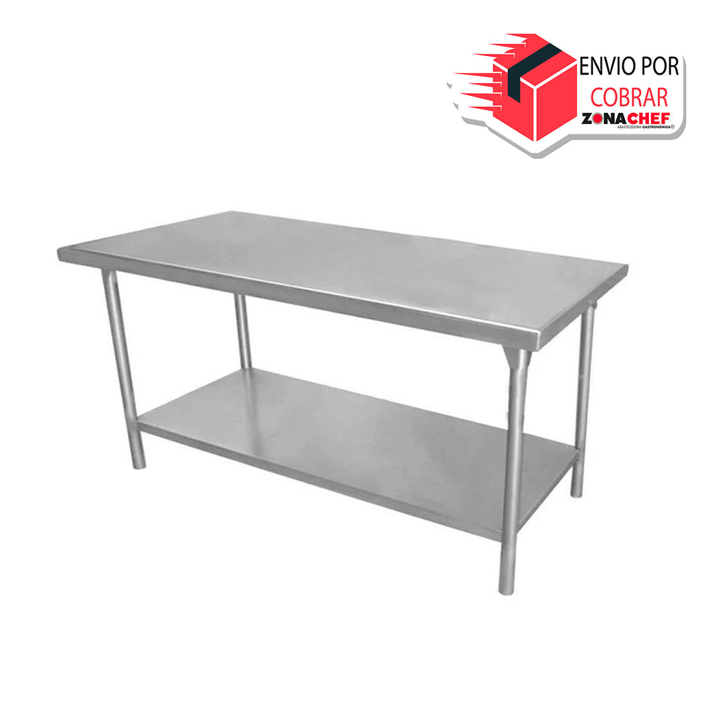 Mesa de trabajo acero inox 70x80x85 plegable OZNOX