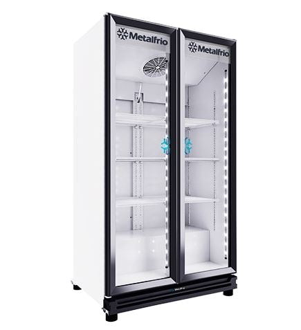 Refrigerador Vertical 2 Puertas Cristal Metalfrio RB550